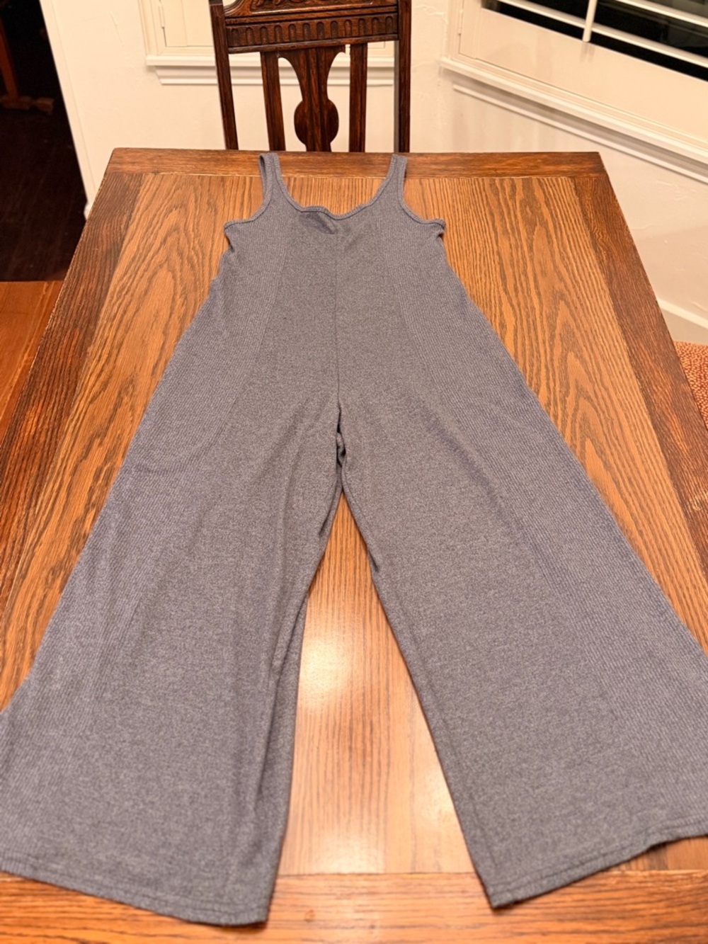 Gilly Hicks Heather Gray Sleeveless Knit Jumpsuit